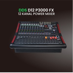DDS D–12P3000FX  12 Kanal  2x1500 Watt Power Mikser