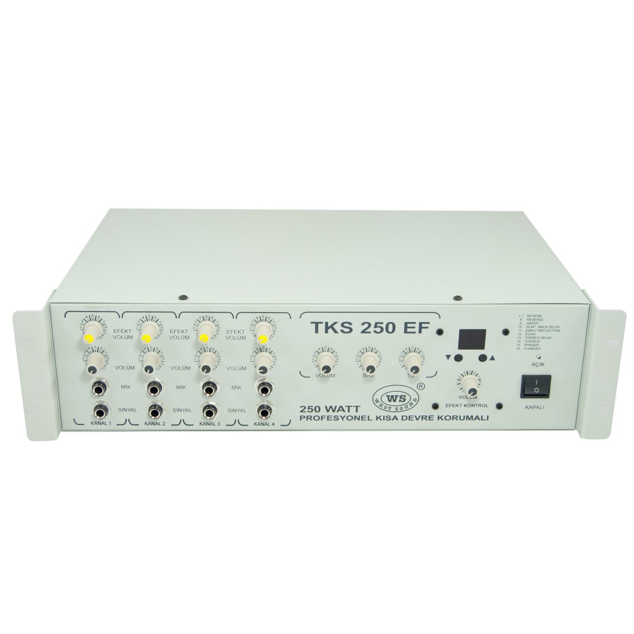 TKS 250 EF 8 Ohm Efektli Mikserli Amplifikatör