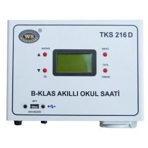 TKS 216 D B-KLAS PROGRAMLI (Duvar Tipi) USB Girişli Okul Saati