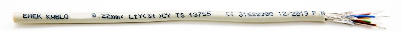 Emek LİY(St)CY 16X0,22mm Blendajlı Kalaylı Kontrol Kablosu