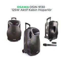 OSAWA OSW-9130 Taşınabilir Şarjlı Telsiz Mikrofonlu Ses Sistemi