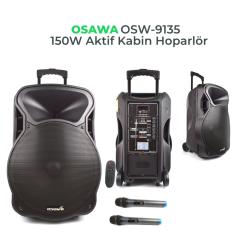 OSAWA OSW-9135 Taşınabilir Şarjlı Telsiz Mikrofonlu Ses Sistemi