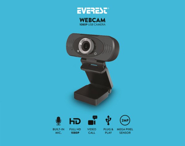 Everest SC-HD03 1080P Full HD USB PC Kamera