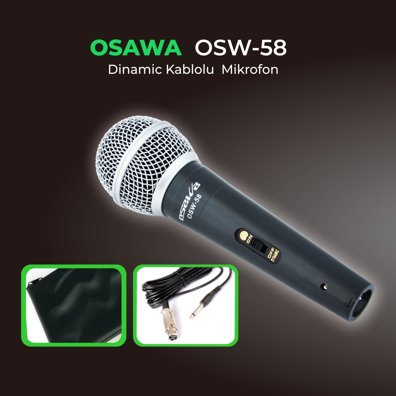 OSAWA OSW-58 Kablolu El Mikrofonu