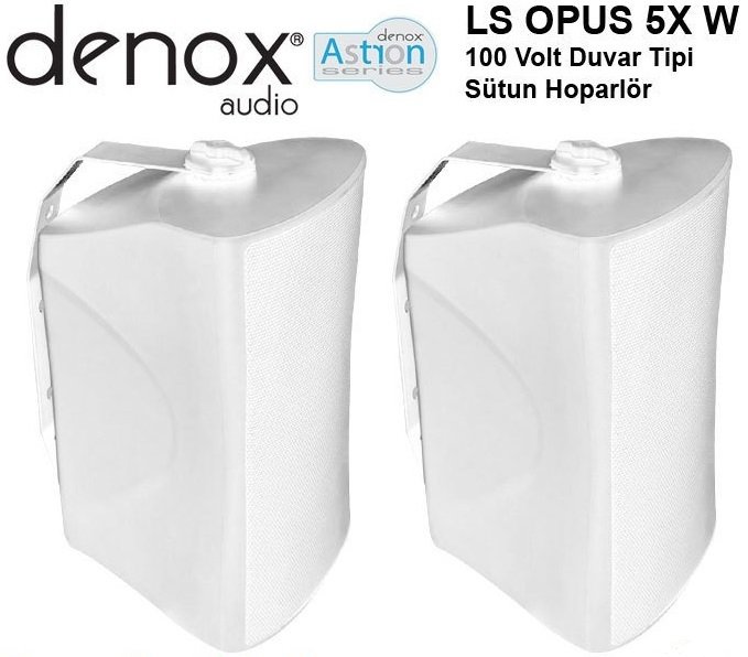 Denox Astron LS-OPUS 5X W Duvar Hoparlör 100 Volt ( Takım Fiyatıdır.)