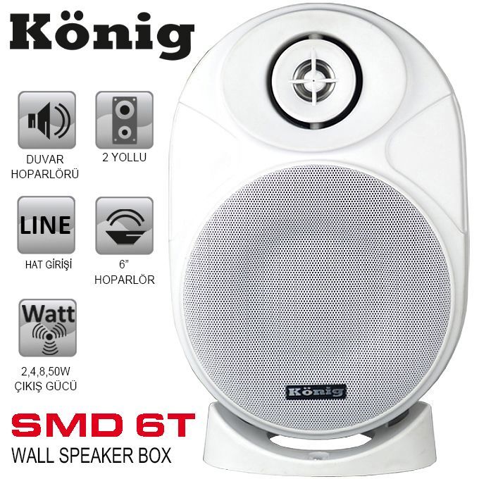 König SMD 6T 100V Hat Trafolu Sütun Hoparlör ( Takım Fiyatıdır )