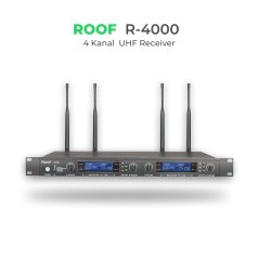 Roof R-4000 4 Kanal UHF Kablosuz Receiver Alıcı