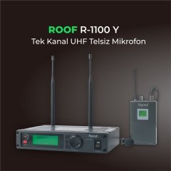 R–1100 Yaka Tek Kanal 2 Anten Uhf Kablosuz  Mikrofon