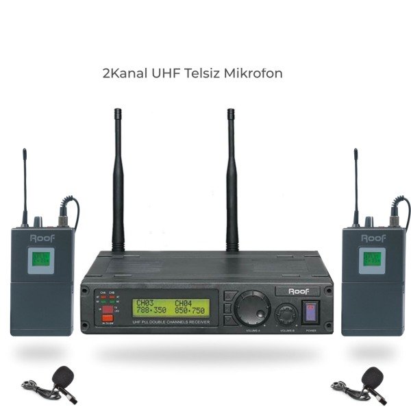 R–1200  Yaka+Yaka  2 Kanal UHF Telsiz Mikrofon