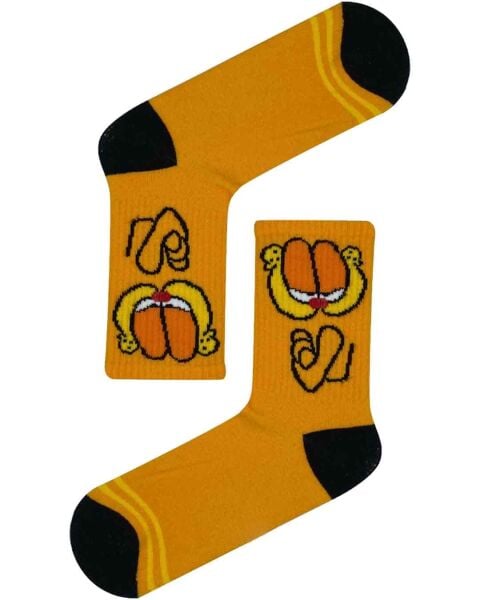 Garfield Turuncu Spor Çorap