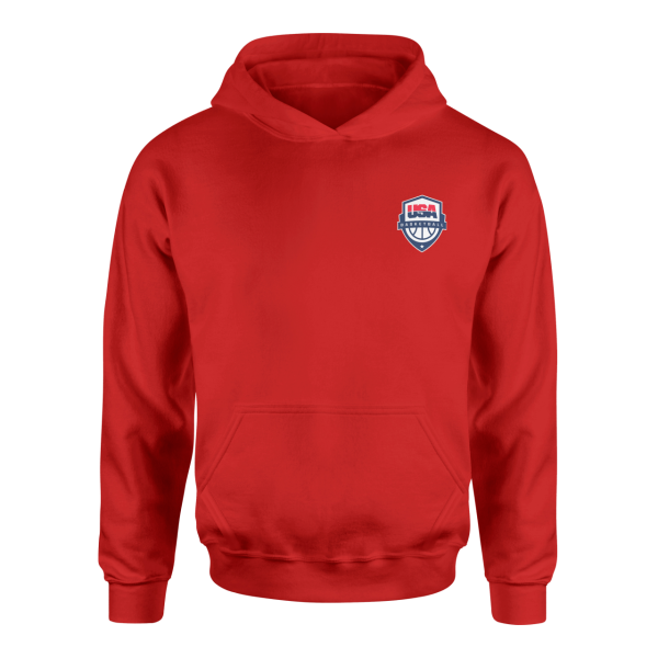 USA Superior Logo Kırmızı Hoodie