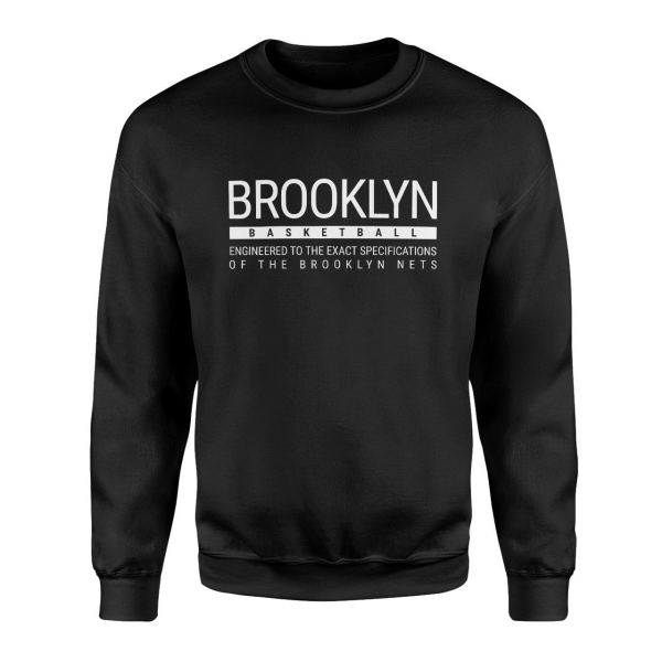 Brooklyn Basketball Siyah Sweatshirt