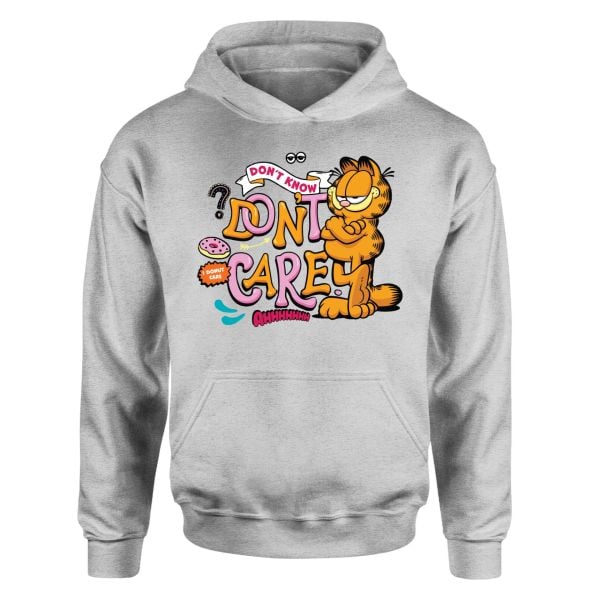 Garfield | I Don't Care Gri Hoodie