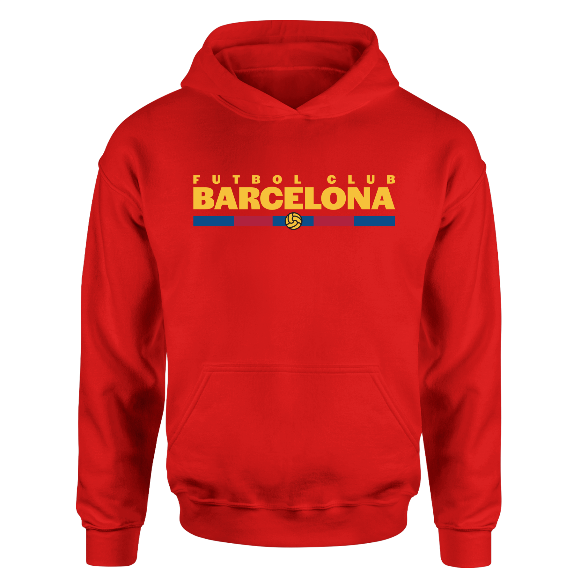 Barcelona Kırmızı Hoodie