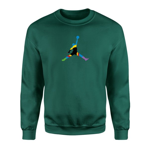 Air Jordan Nefti Yeşili Sweatshirt