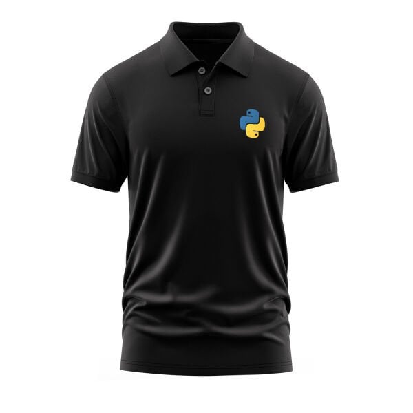 Python Siyah Polo Tişört