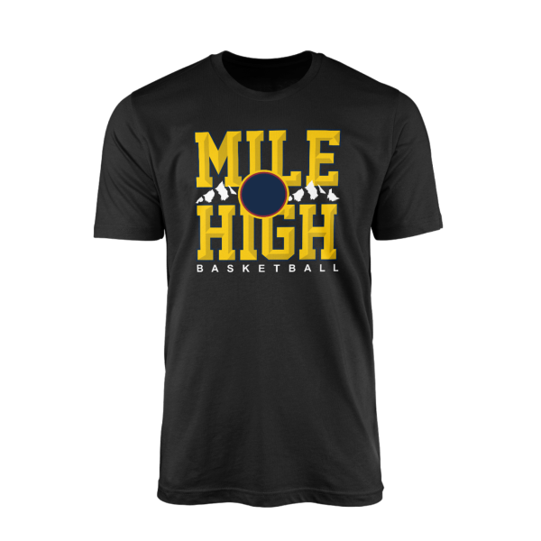 Mile High Basketball Siyah Tshirt