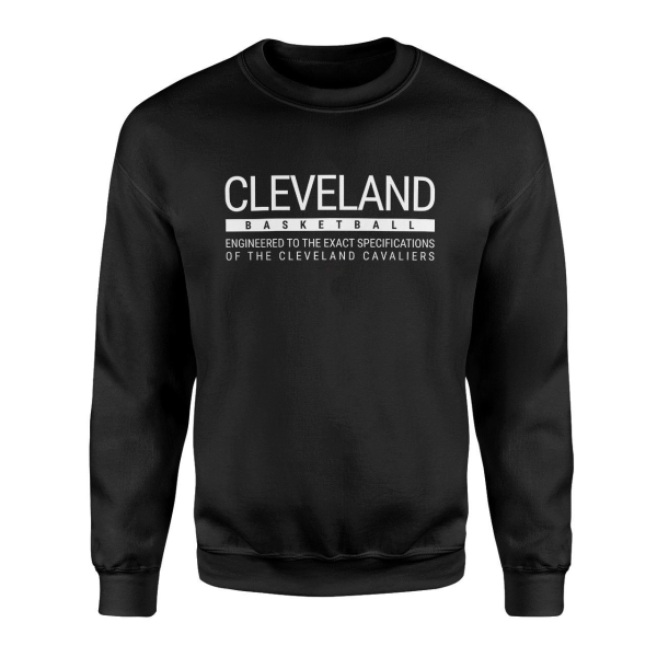 Cleveland Basketball Siyah Sweatshirt