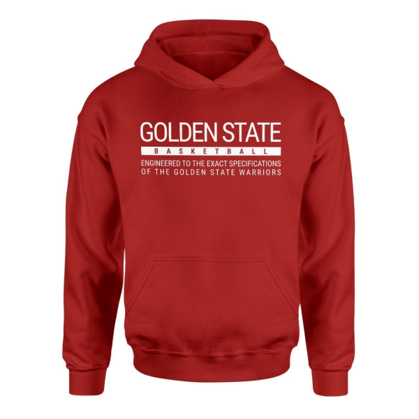 Golden State Basketball Kırmızı Hoodie