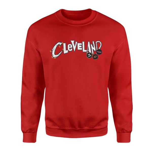 Cleveland City Edition Kırmızı Sweathsirt