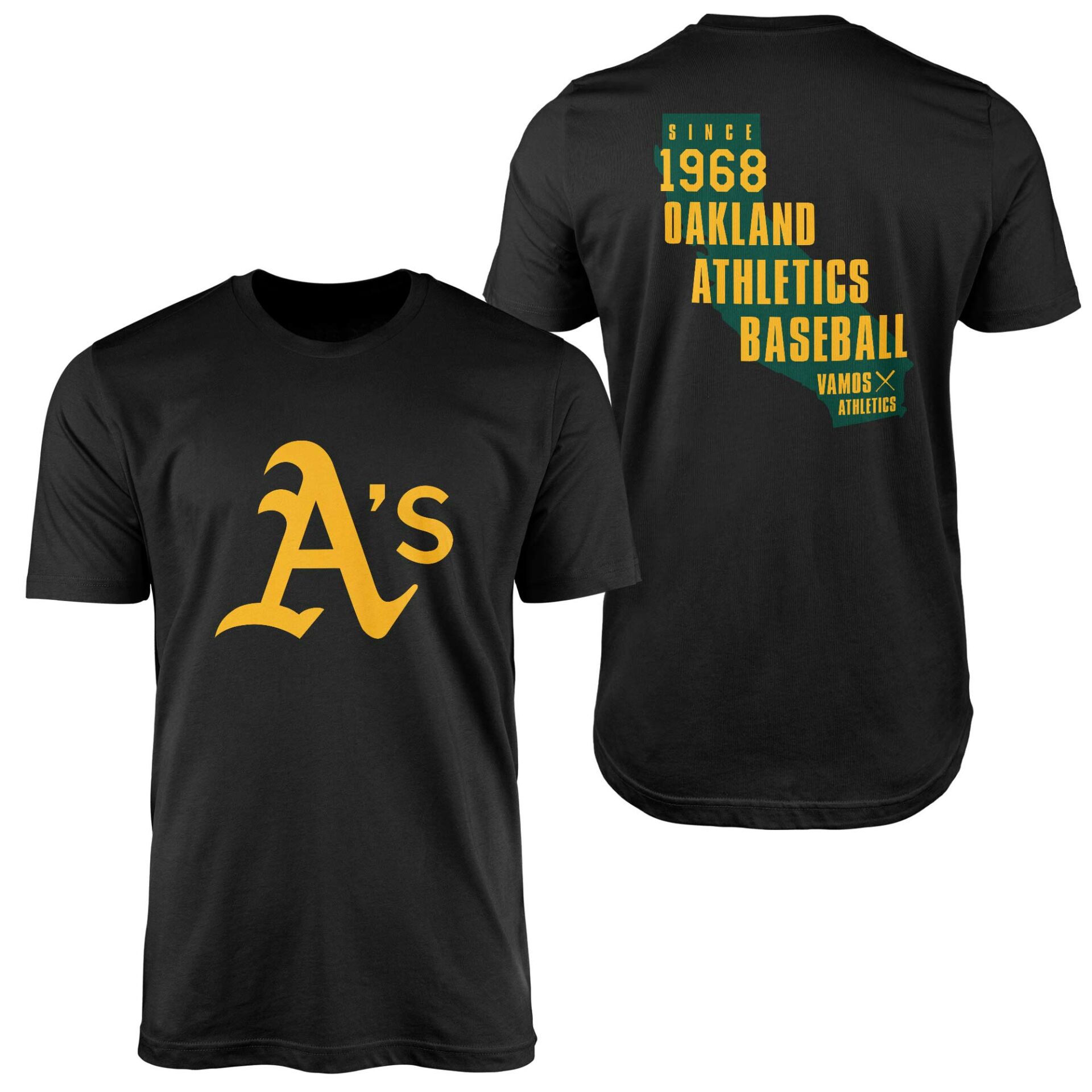 Oakland A's | Vamos Athletics Siyah Tişört