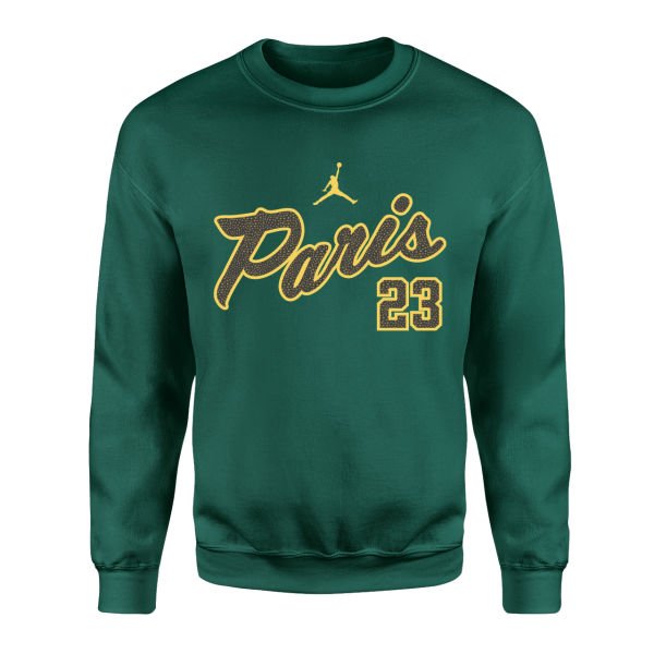 Paris 23 Nefti Yeşili Sweatshirt