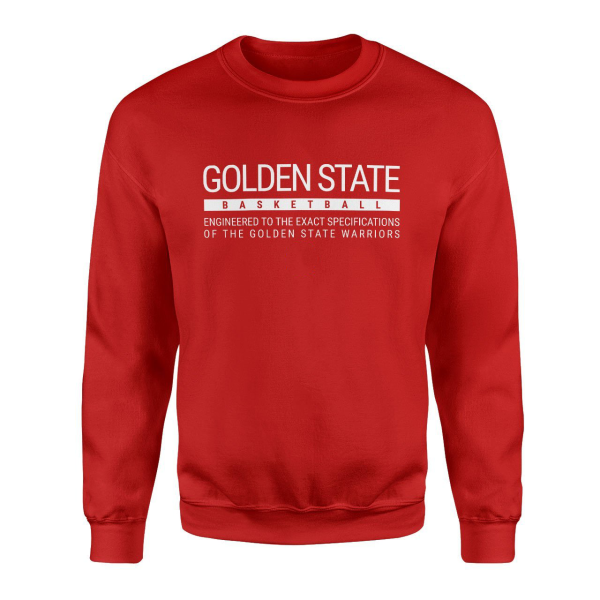 Golden State Basketball Kırmızı Sweatshirt