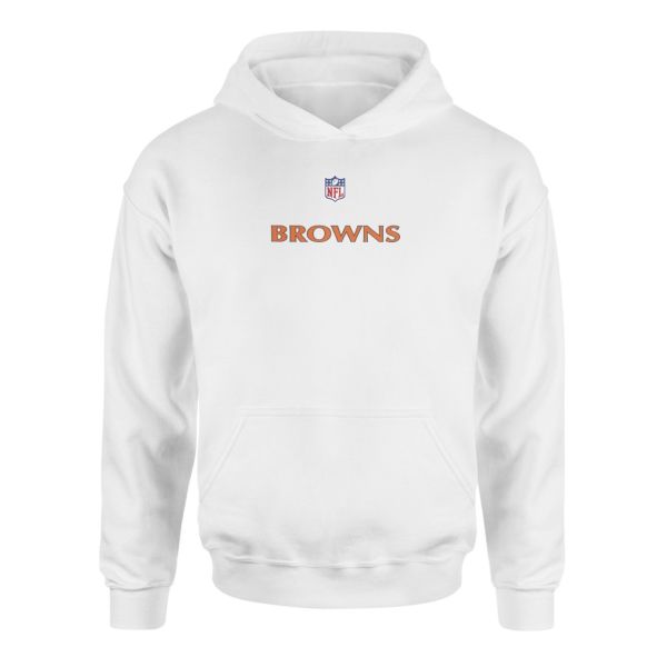 Cleveland Browns Iconic Beyaz Hoodie