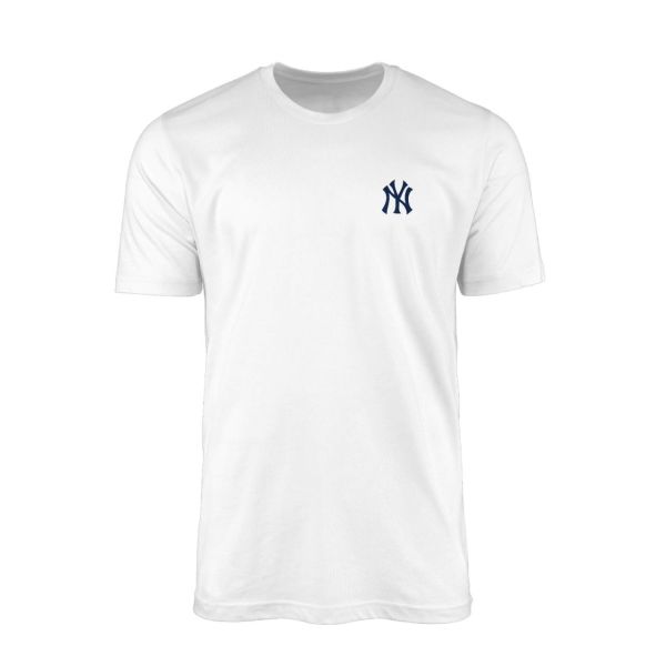 NY Yankees Superior Logo Beyaz Tshirt