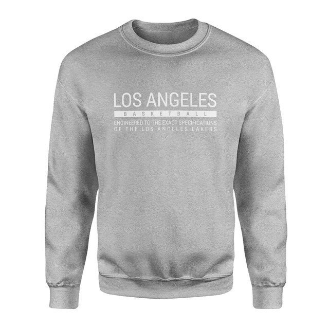 Los Angeles Basketball Gri Sweatshirt