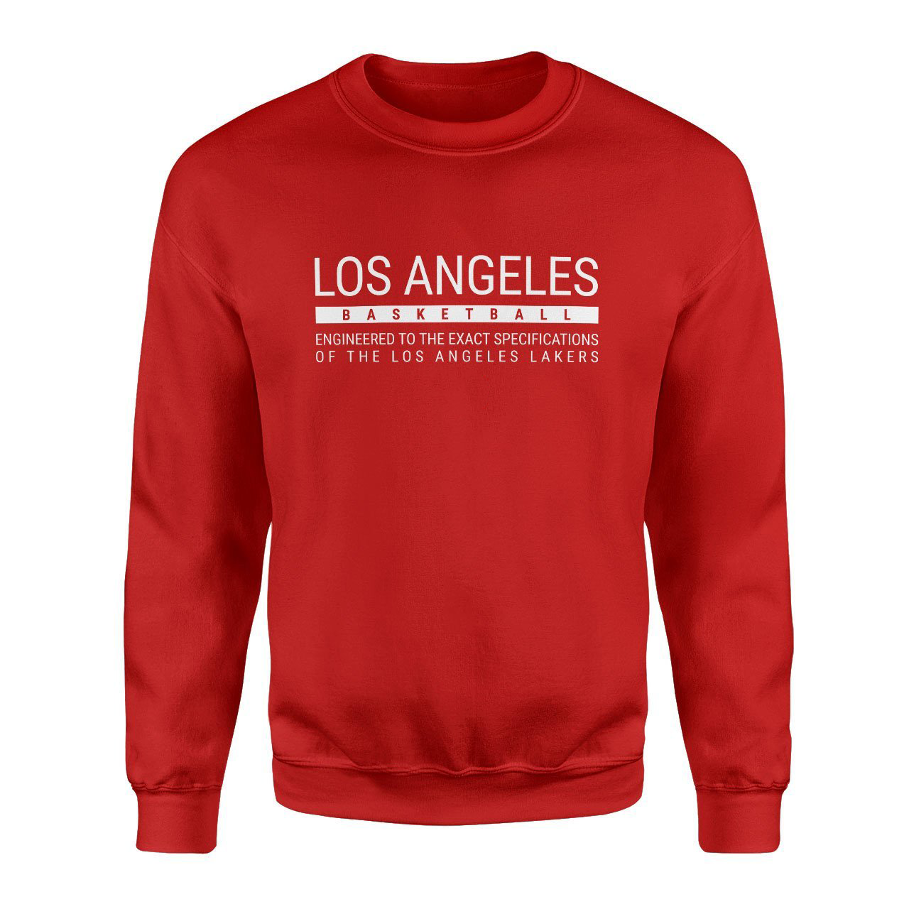 Los Angeles Basketball Kırmızı Sweatshirt