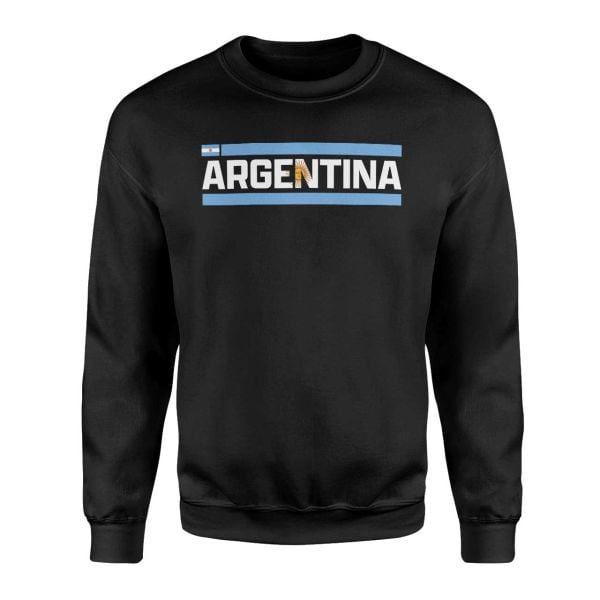 Arjantin Siyah Sweatshirt