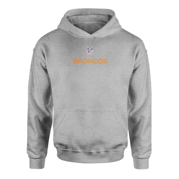 Denver Broncos Iconic Gri Hoodie