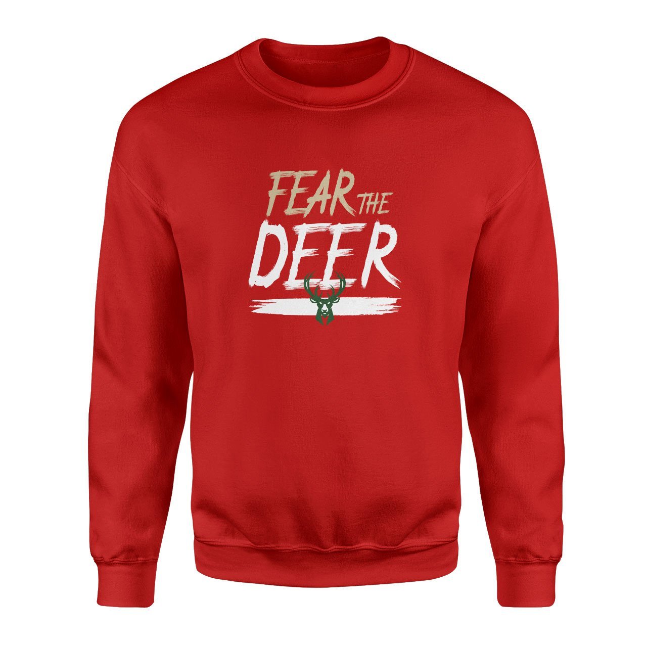 Fear The Deer Kırmızı Sweatshirt