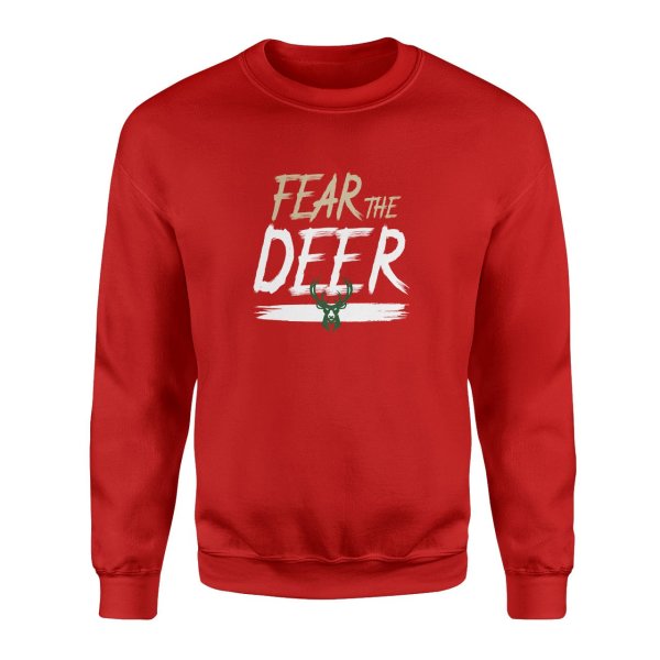 Fear The Deer Kırmızı Sweatshirt