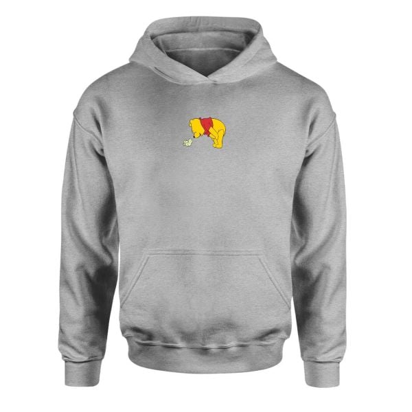 Winnie the Pooh Gri Hoodie