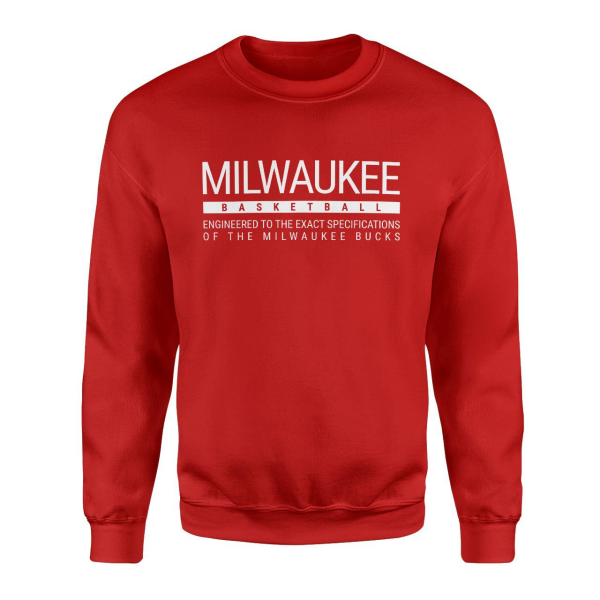 Milwaukee Basketball Kırmızı Sweatshirt