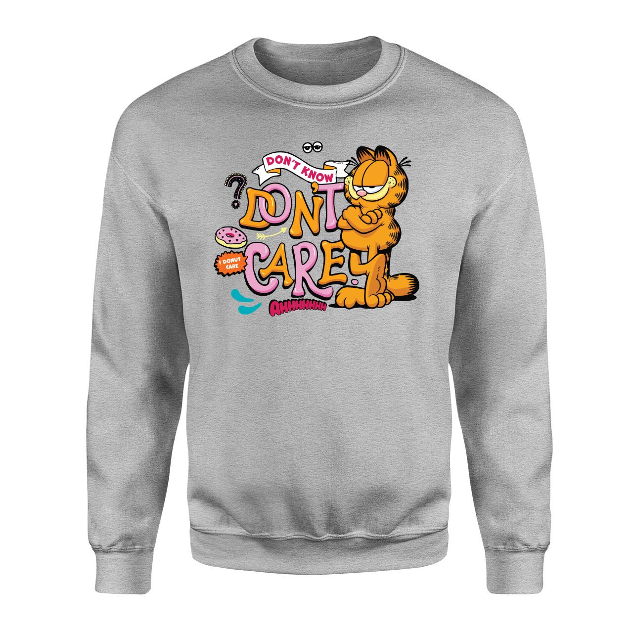 Garfield | I Don't Care Gri Sweatshirt