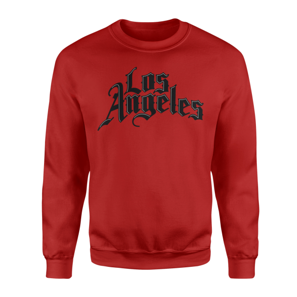 Los Angeles Kırmızı Sweatshirt