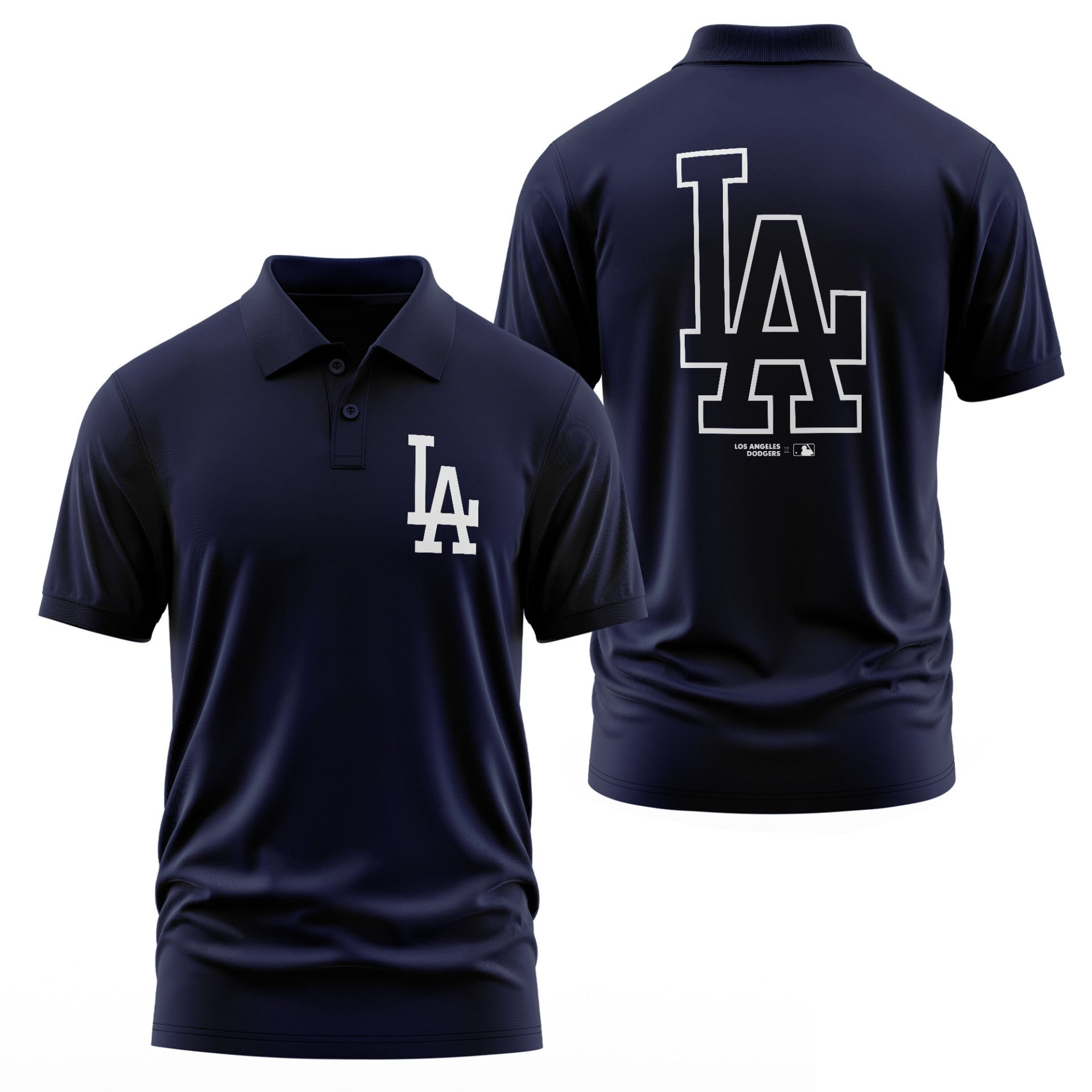 LA Dodgers MLB Edition Koyu Lacivert Polo Tişört