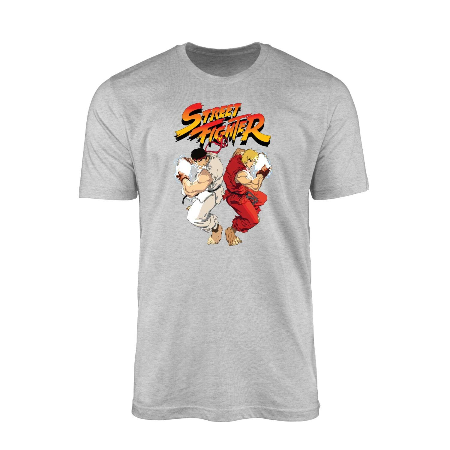 Street Fighter Gri Tişört