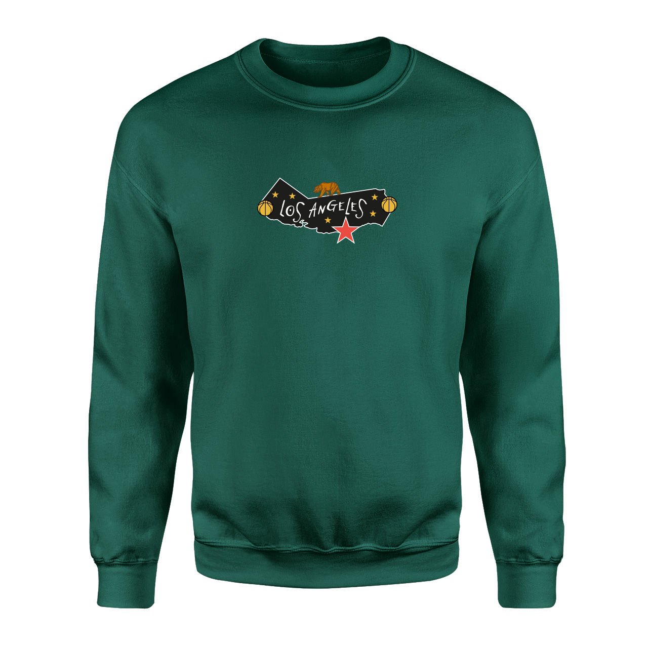 Los Angeles Nefti Yeşili Sweatshirt