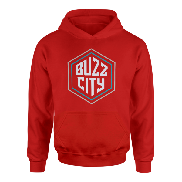 Buzz City Kırmızı Hoodie