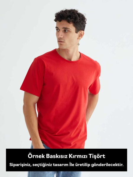 New York Cursive Kırmızı Tshirt