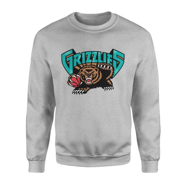 Memphis Retro Gri Sweatshirt