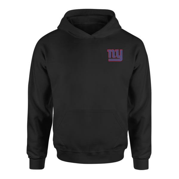 New York Giants Superior Logo Siyah Hoodie OUTLET (LARGE)