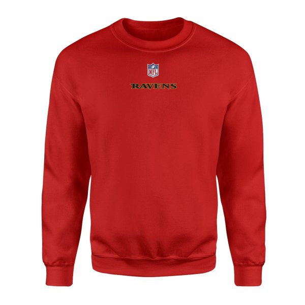 Baltimore Ravens Iconic Kırmızı Sweatshirt