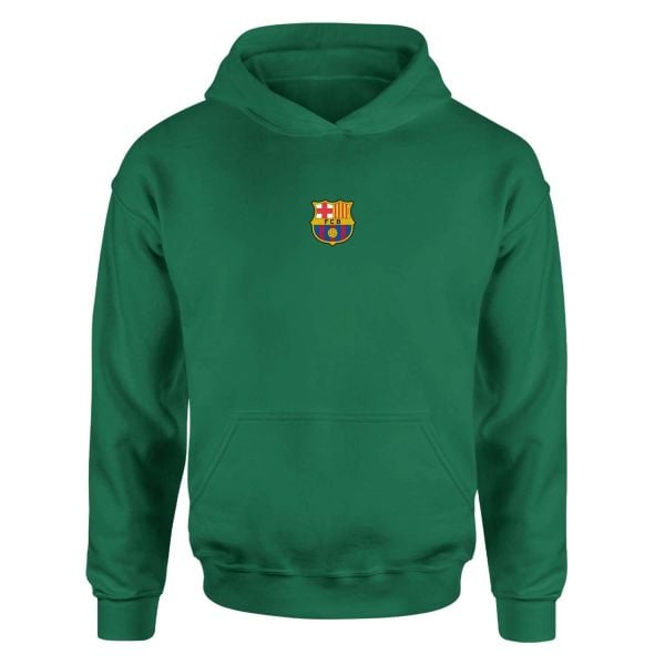 FC Barcelona Koyu Yeşil Hoodie