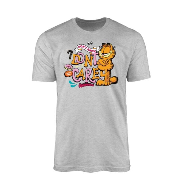 Garfield | I Don't Care Gri Tişört