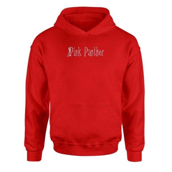 Pembe Panter Kırmızı Hoodie